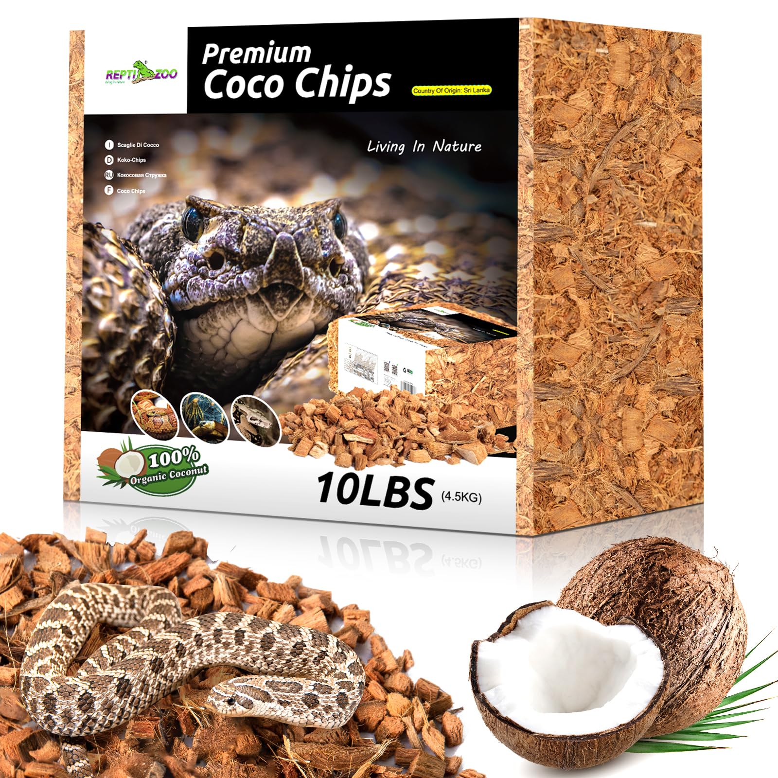 邦楽 coco Amazon.com : REPTI ZOO 72 Quart Reptiles Coconut Chip